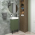 Тумба с раковиной WC Area 40 см матовый зеленый 221805005 Wellsee фото в интернет-магазине Русалия