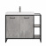 Комплект мебели ЛОФТ 1.1 80/100 см Classic 80 БЕТОН Style Line
