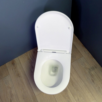 Унитаз подвесной безободковый Dami SH0208 с сиденьем-микролифт SHRUDERS фото в интернет-магазине Русалия