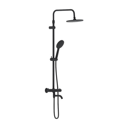 977810300 Jupiter душевая система со смесителем ТМС, ванна/душ, чёрный фото в интернет-магазине Русалия