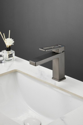 Смеситель для раковины HAIBA цвет: оружейная сталь (HB10732-3) фото в интернет-магазине Русалия