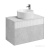 Тумба под раковину AQUATON Марбл 80 слэйт, белый матовый 1A276201MH4C0 фото в интернет-магазине Русалия