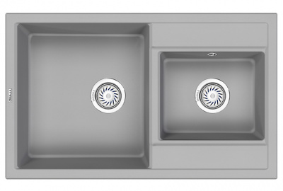 Кухонная мойка GRANULA (8201, АЛЮМИНИУМ) фото в интернет-магазине Русалия