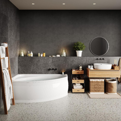 Акриловая ванна VAGNERPLAST HAPI 170x110 Left VPBA170HAP3LX-04 фото в интернет-магазине Русалия