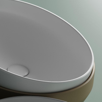 Умывальник чаша накладная овальная Element 502*363*145мм CN6056 Ceramica Nova фото в интернет-магазине Русалия