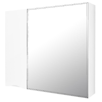 Зеркало-шкаф Loranto Santorini 80 800х140х700 левый, белый (CS00086971) фото в интернет-магазине Русалия