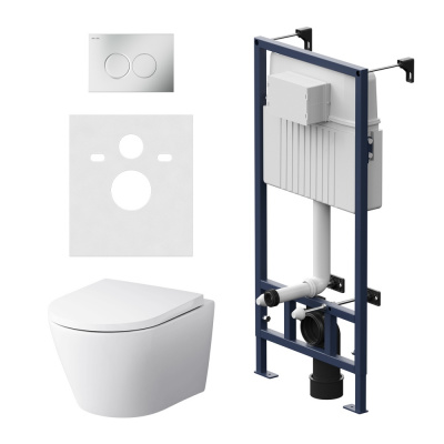 IS70131.741701 Инсталляция с клав ProC L мат хром с подвес унит Sense FlashClean с сид м/лифт фото в интернет-магазине Русалия