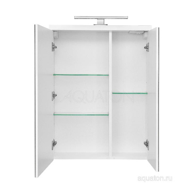 Зеркальный шкаф AQUATON Брук 60 белый 1A200502BC010 фото в интернет-магазине Русалия