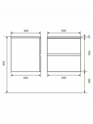 Тумба с раковиной Uperwood Barsa 50 см, раковина белая, подвесная тумба белая/дуб сонома 29830205646 фото в интернет-магазине Русалия