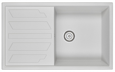 Кухонная мойка GRANULA (8601, АРКТИК ) фото в интернет-магазине Русалия