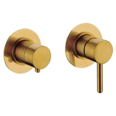 Душевая система встраиваемая (без излива) Grocenberg GB5090GL, брашированное золото фото в интернет-магазине Русалия