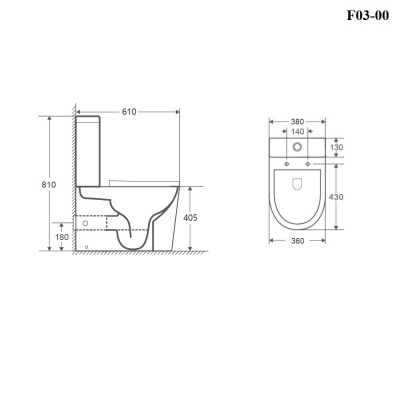BOND F03-00 Унитаз напольный безободковый с сиденьем микролифт фото в интернет-магазине Русалия