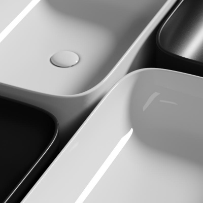 Умывальник чаша накладная прямоугольная Element 605*380*150мм CN6053 Ceramica Nova фото в интернет-магазине Русалия