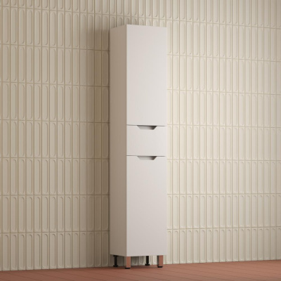 Пенал "Остин" 360 см напольный 1 ящик белый эмаль PLUS фото в интернет-магазине Русалия