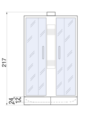 Душевая кабина AMUR 90/24 MT 90*90*217 10000001439 River фото в интернет-магазине Русалия