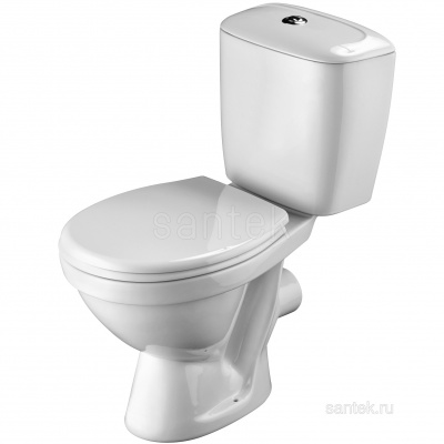 Унитаз - компакт Паллада с сиденьем полипропилен 1WH302371 Santek фото в интернет-магазине Русалия