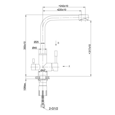 Смеситель для кухни Lemark Expert (LM5061GMN) фото в интернет-магазине Русалия