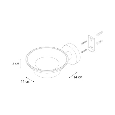 Мыльница FIXSEN COMFORT CHROME FX-85008, хром фото в интернет-магазине Русалия