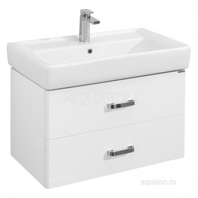 Тумба под раковину AQUATON Америна 80 белый 1A137701AM010 фото в интернет-магазине Русалия