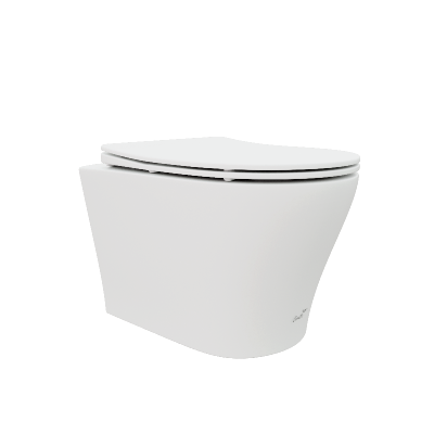 Унитаз ADIGE Aria MW ТЕРМООБЖИГ (не плёнка) подвесной безободковый белый матовый Ceruttispa CT9245 (490х360х355) фото в интернет-магазине Русалия