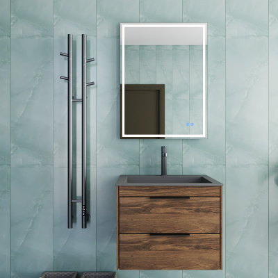 Полотенцесушитель электрический Vincea VTD-1D2GE 25х130, графит, таймер фото в интернет-магазине Русалия