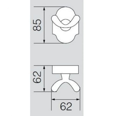 Крючок двойной VR.STD-7732.BR Stanford Bronzo Veragio фото в интернет-магазине Русалия