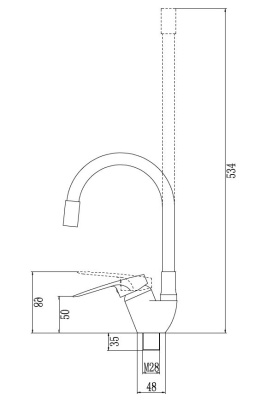 Смеситель для кухонной мойки Fmark с гибким цветным изливом (FM4104-02) фото в интернет-магазине Русалия
