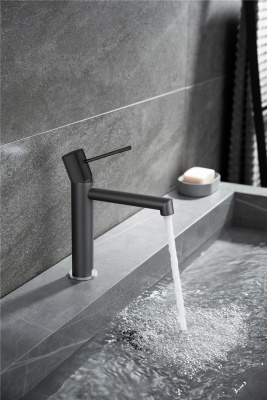 Смеситель для раковины AltroBagno Intento 0127 GrNe AltroBagnoIntento0127GrNe фото в интернет-магазине Русалия