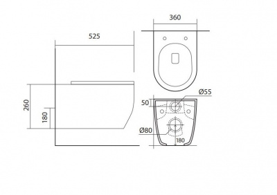 Set AQUATEK ЕВРОПА New-KKI2 (рама AQUATEK Standard INS-0000012+звукоизоляционная прокладка+крепеж KKI-0000002+унитаз ЕВРОПА AQ1106L-00+тонкое сиденье с механизмом плавного закрывания) фото в интернет-магазине Русалия