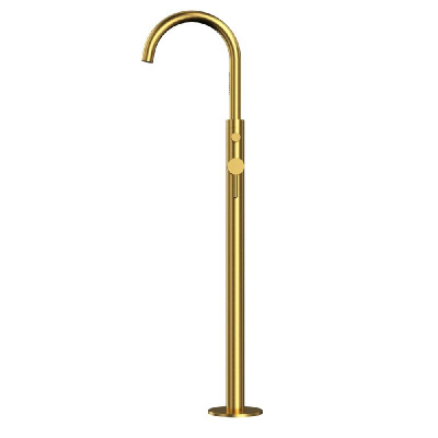 Смеситель для ванны отдельностоящий WHITECROSS Y Y1233GLB (брашированное золото) фото в интернет-магазине Русалия