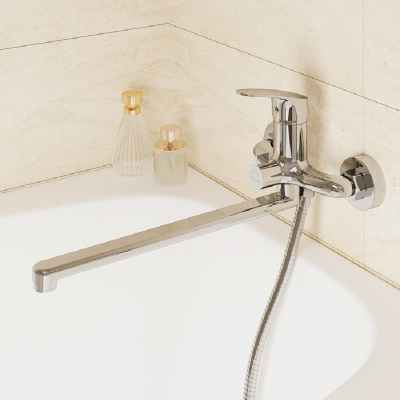 Смеситель для ванны с длинным изливом Milardo Simp (SIMSB02M10) фото в интернет-магазине Русалия