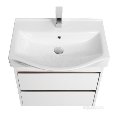Тумба под раковину AQUATON Нортон 65 белая 1A248801NT010 фото в интернет-магазине Русалия