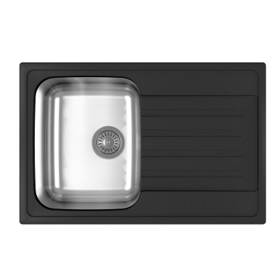 Кухонная мойка Dr. Gans ДУЭТ 26.120.B0760.411, графит фото в интернет-магазине Русалия