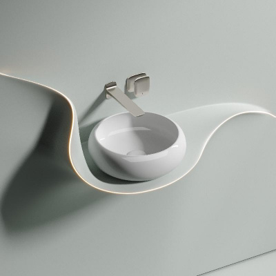 Умывальник чаша накладная круглая Element 360*360*120мм CN6050 Ceramica Nova фото в интернет-магазине Русалия