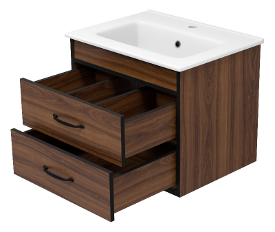 Тумба Кедр 60 подвесная с раковиной Керамин Женева 60 Misty фото в интернет-магазине Русалия