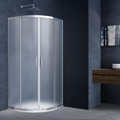 Душевой уголок Alpha VSQ-3AL800MT, 800*800, хром, стекло текстурное Vincea фото в интернет-магазине Русалия
