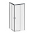 W94G-403-8080-BТ1К X-joy душевое огражд квадратн.,раздвиж.двери 80x80 черный мат.,стекло прозрачн Am.Pm фото в интернет-магазине Русалия