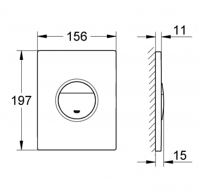 Комплект унитаз с инсталляцией 5 в 1 Bau Ceramic 39499000 Grohe фото в интернет-магазине Русалия