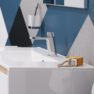 Смеситель для умывальника EXCELLENT Krotos AREX.8001CR (хром) фото в интернет-магазине Русалия