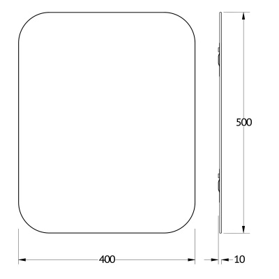 Зеркало настенное Primary EVOFORM 40х50 см, BY 0124 фото в интернет-магазине Русалия