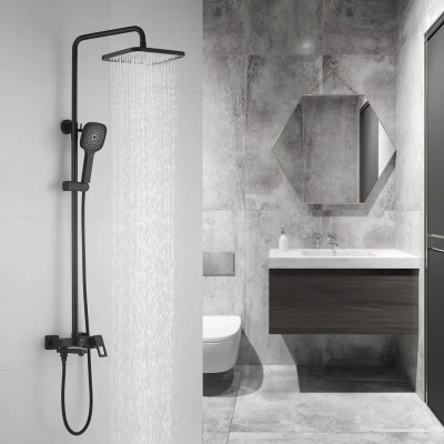 Душевая система Shevanik S8236H, черный фото в интернет-магазине Русалия