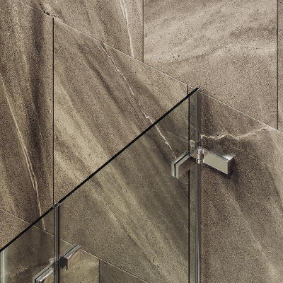 Шторка для ванны складная 2 секции 1400*515 Стекло 6 мм Бесцветное MGV-572-4 MaybahGlass фото в интернет-магазине Русалия