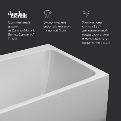 W84A-170-075W-A Func Ванна акриловая 170х75, шт Am.Pm фото в интернет-магазине Русалия