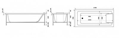 Акриловая ванна 170x70 Sofa E60518RU-00 Jacob Delafon фото в интернет-магазине Русалия