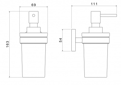 Дозатор AQUATEK AQ4105CR ЕВРОПА фото в интернет-магазине Русалия
