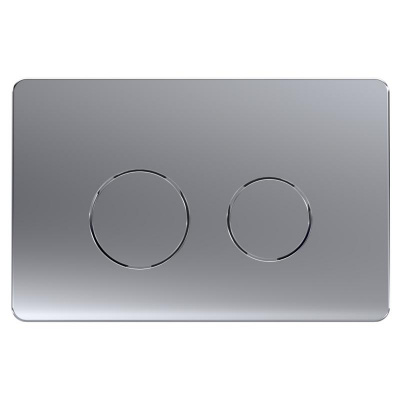 Кнопка смыва AZARIO двойная, круглая, цвет хром матовый (AZ-8200-0083/AZ-P57-0110) фото в интернет-магазине Русалия