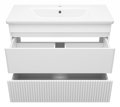 Тумба Мира 100 с раковиной Dreja Soft 100 Misty фото в интернет-магазине Русалия