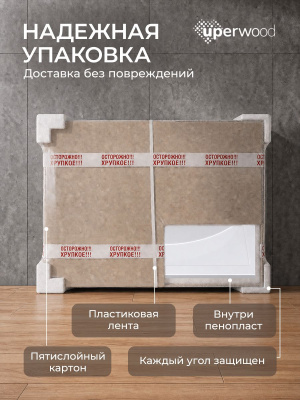 Раковина для ванной Uperwood Foster 100 см, белая глянцевая 291020344 фото в интернет-магазине Русалия