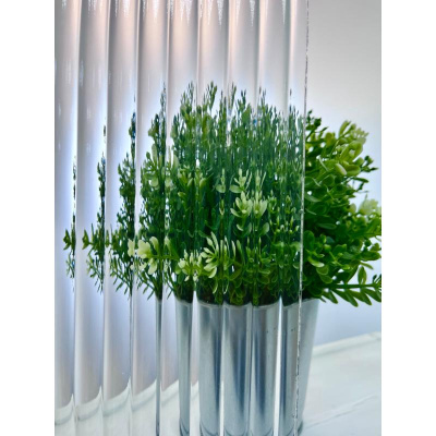 Душевая перегородка RGW WA-08B 1100, стекло Ribbed (Ребристое), профиль черный фото в интернет-магазине Русалия