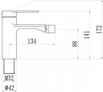 Смеситель для биде S-601860 Savol фото в интернет-магазине Русалия